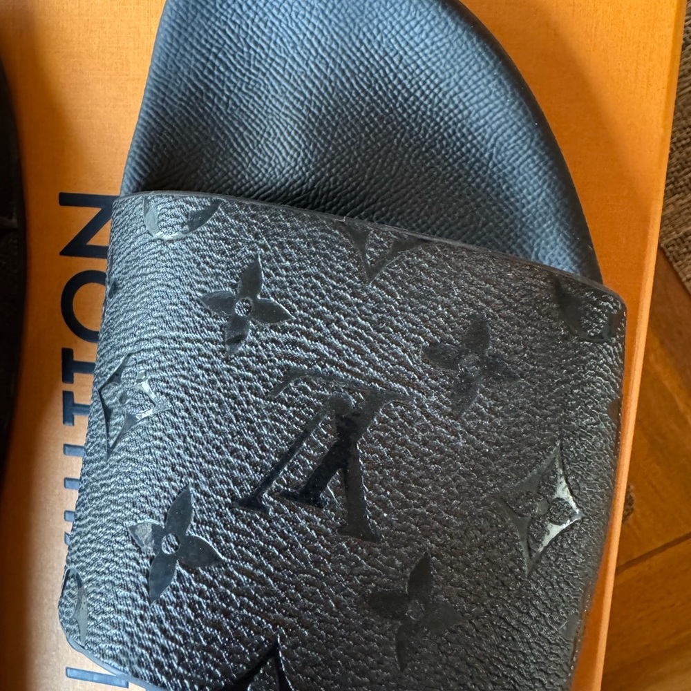 Louis Vuitton Black Slides - Picture 3 of 10